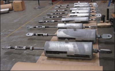 48 inch sway braces for a refinery expansion project