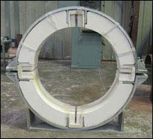 58" high temperature rotational and axial stop insulated supports (click to view larger image).