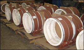 164 Wide Base Sliding Insulated Supports for a Power Station