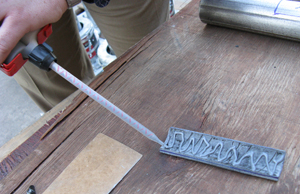 Applying Epoxy Adhesive to Non-Metallic Wear Pad (FRP Pad)