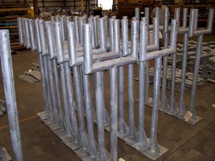Dual instrument stands with galvanized coating