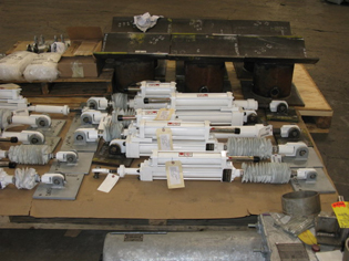 Custom coated hydraulic snubbers