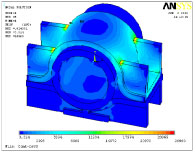 FEA on a pipe clamp.