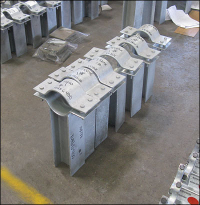 Custom Designed Pipe Clamp-Guides For An Lng Facility In Algeria