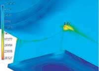 FEA on the detail of maximum stress