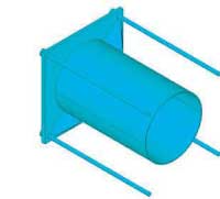 Portion of a 18 inch bellows assembly