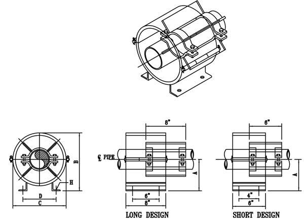 Fig. 6: Cylinder Pipe Guide (Spider Guide)_